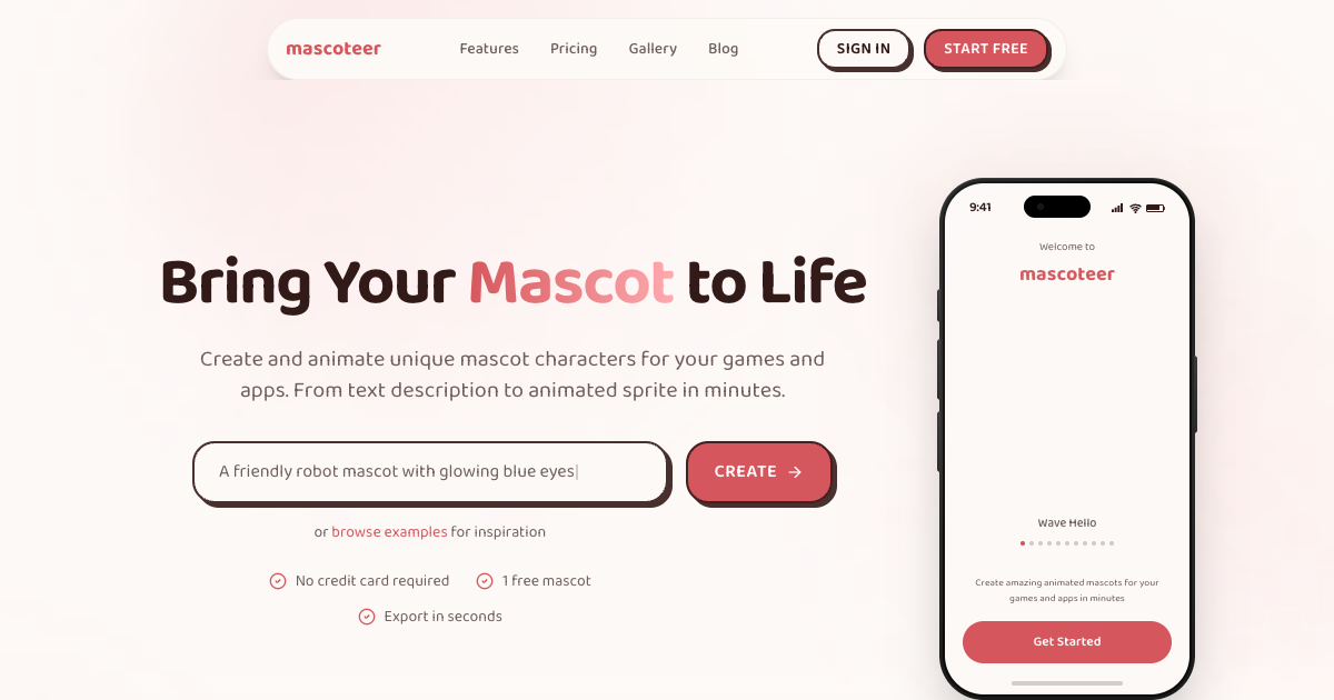 Mascoteer screenshot 1